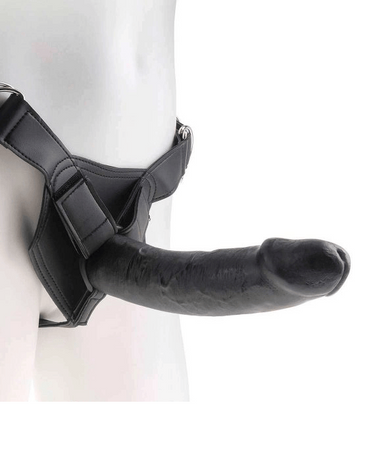 Imbracatura King Cock Strap-On Realistico con Base a Ventosa